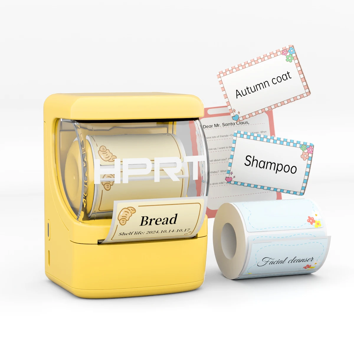 HPRT New 1 Thermal Label Printer,Portable Label Maker, Android/iOS, Sticker Printer, Bluetooth School, Life, Business, Packaging