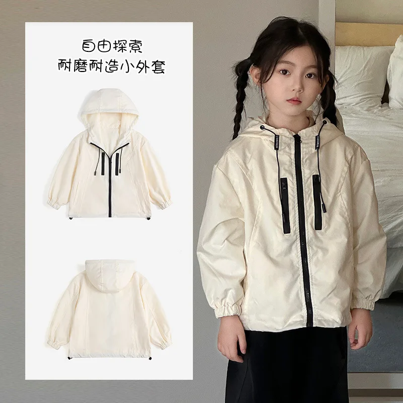 

2024 New Boys Girls Kids Jacket Coat for Early Autumn Spring Outdoor Wear Childrens Clothing Big Kids Top Windbreaker Casual