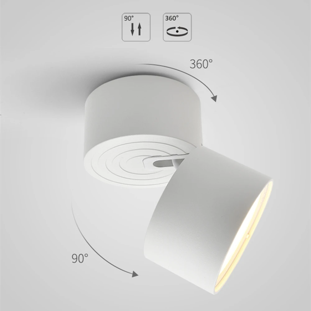 Spot Lumineux LED Pliable pour le Plafond, Lumière avec Ampoule de Résubdivision GX5.3, 220/110V, Idéal pour une Chambre à Coucher ou un Salon