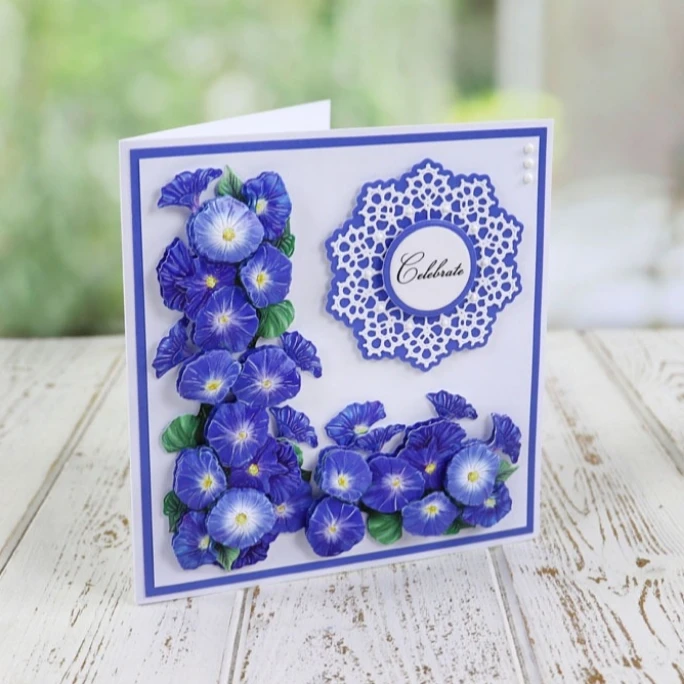 PANDALAI Trailing Morning Glory Die Set Metal Cutting Dies DIY Album Decorative Embossing Paper Card Crafts Blade Punch Stencils