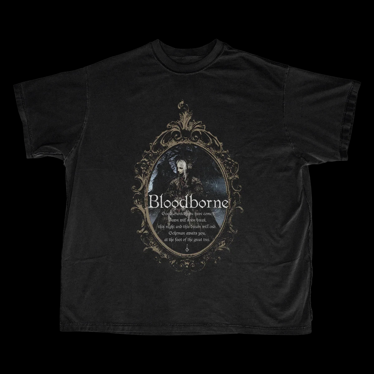 Camiseta Bloodborne FromSoftware Lady Maria para hombre y mujer, camiseta gráfica Vintage de juego de terror estilo Retro, ropa de calle