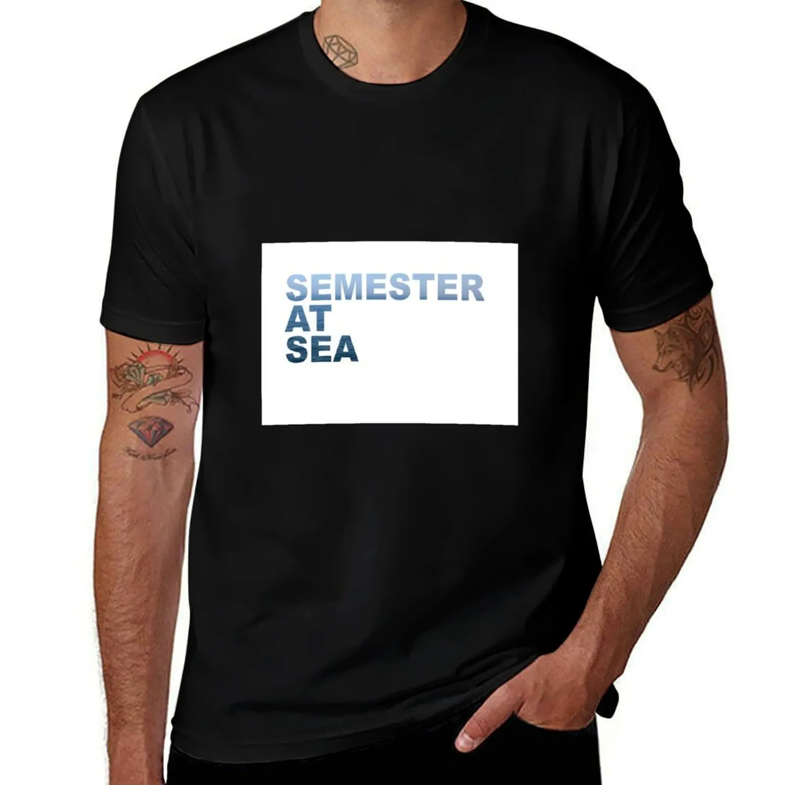 Semester At Sea T-Shirt Anti-Fade Casual Tee Shirt