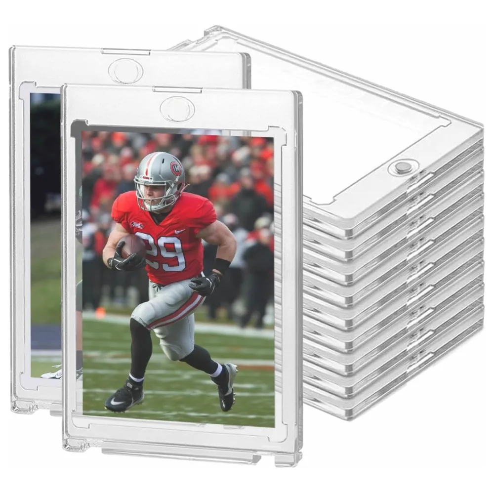 35PT Magnetic Hard Card Holder Display Stand Case Set Trading Card Protector For TCG Game Baseball Sports Card SleevesCollection