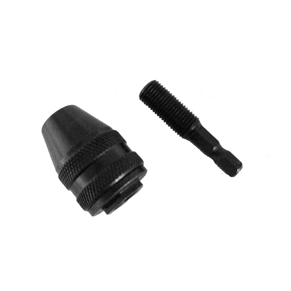 8 مللي متر عرافة مقبض الحفر تشاك مفك البراغي بدون مفتاح أداة تأثير محول محول النجارة الملحقات الأسود