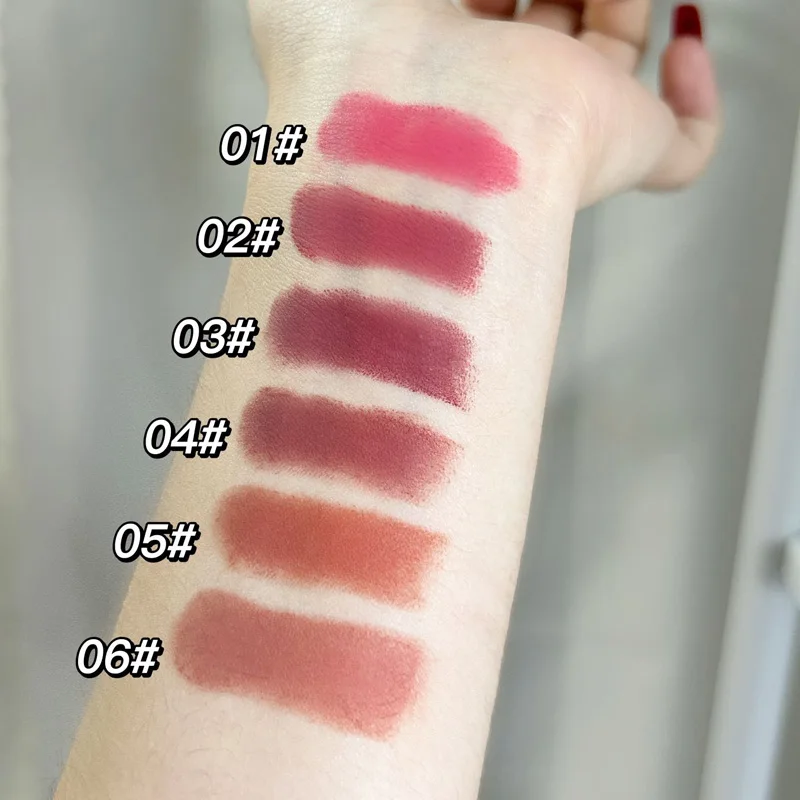 6-Color Velvet Matte Lipstick 6