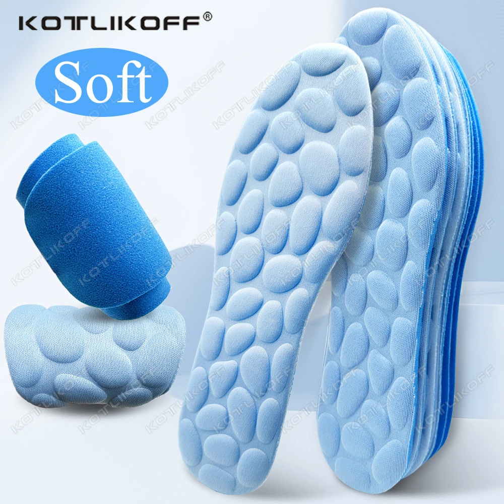 

2PCS High Elasticity Soft Sports Insoles for Shoes Breathable Shock Absorption Running Shoes Pad for Men Women Deodorant Cushion