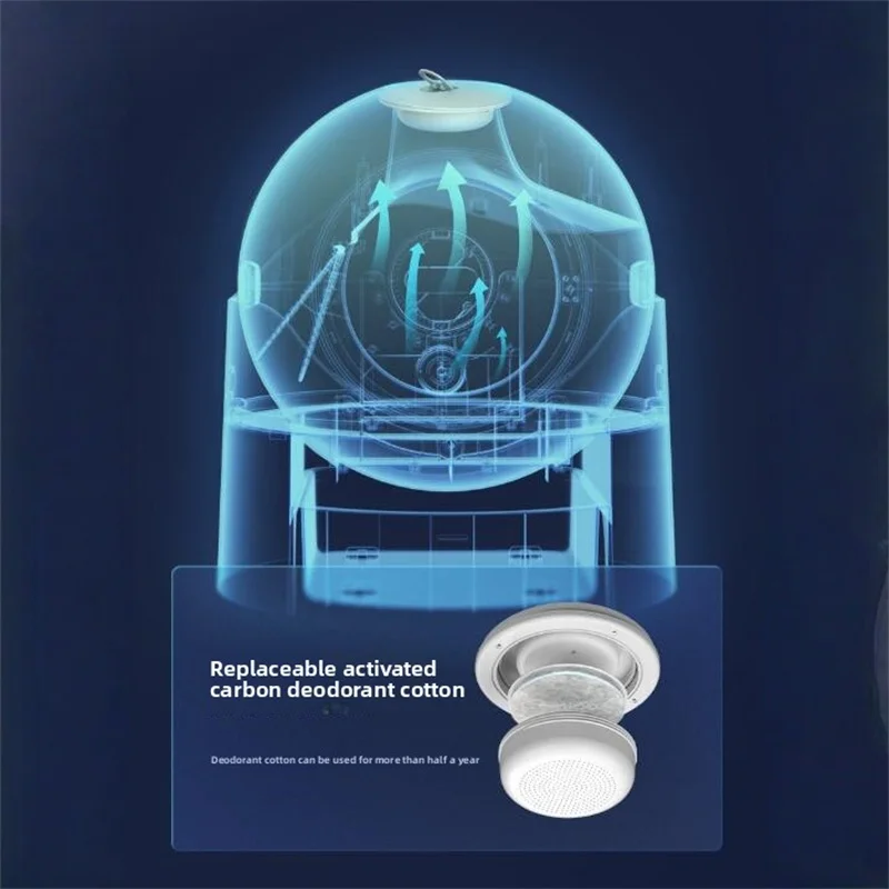 القط شبه التلقائي المجال صندوق الرمل تدوير برج المرحاض الممر سهلة التنظيف سلة المهملات الحيوانات الأليفة الاشياء Arjanuary قفص مغلق وعاء