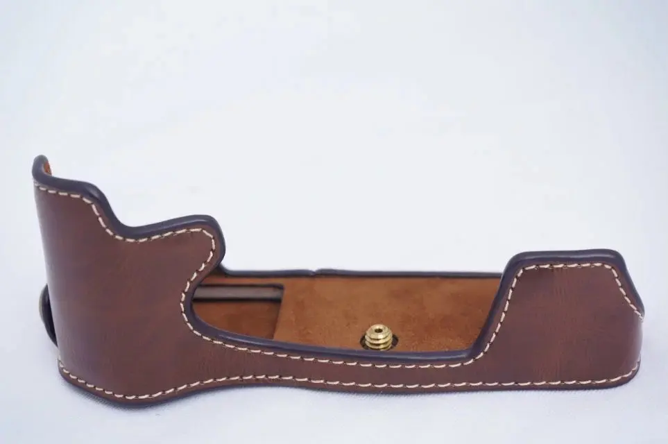 E-M5II чехол-сумка для камеры из искусственной кожи для Olympus EM5II EM5 MarkII, чехол из искусственной кожи с отверстием для батареи