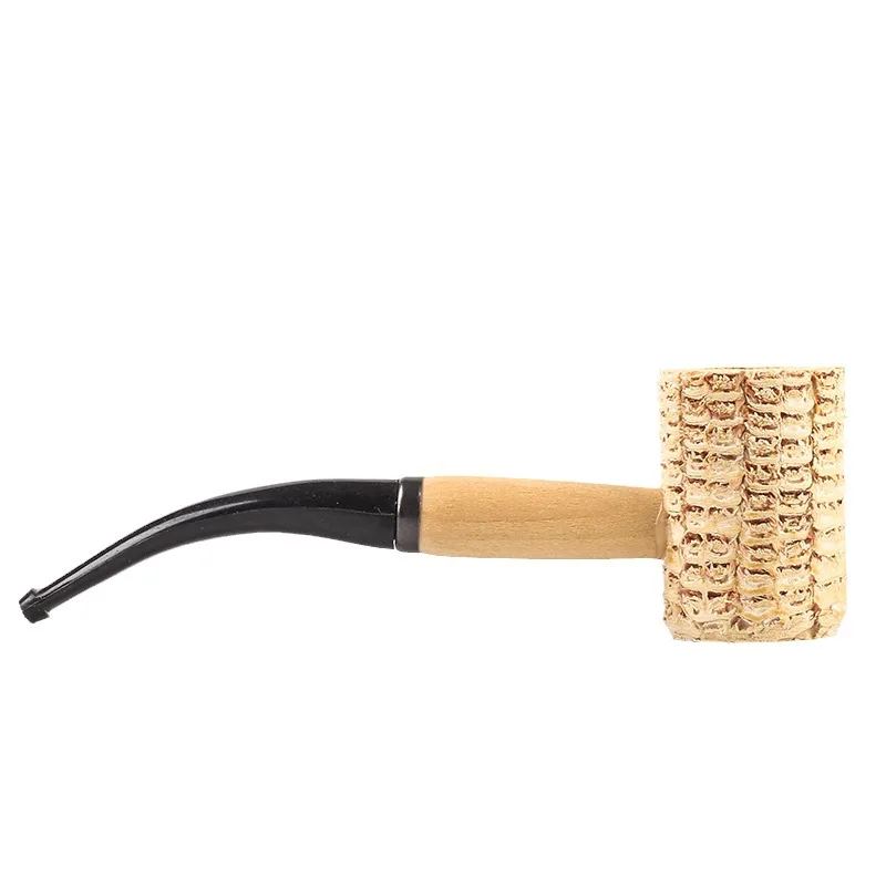 Unique Personality Corn Cob Style Cigarette Tobacco Pipes Smoking Pipe Smoking Gift Cigarette Holder Mouthpiece Accessories