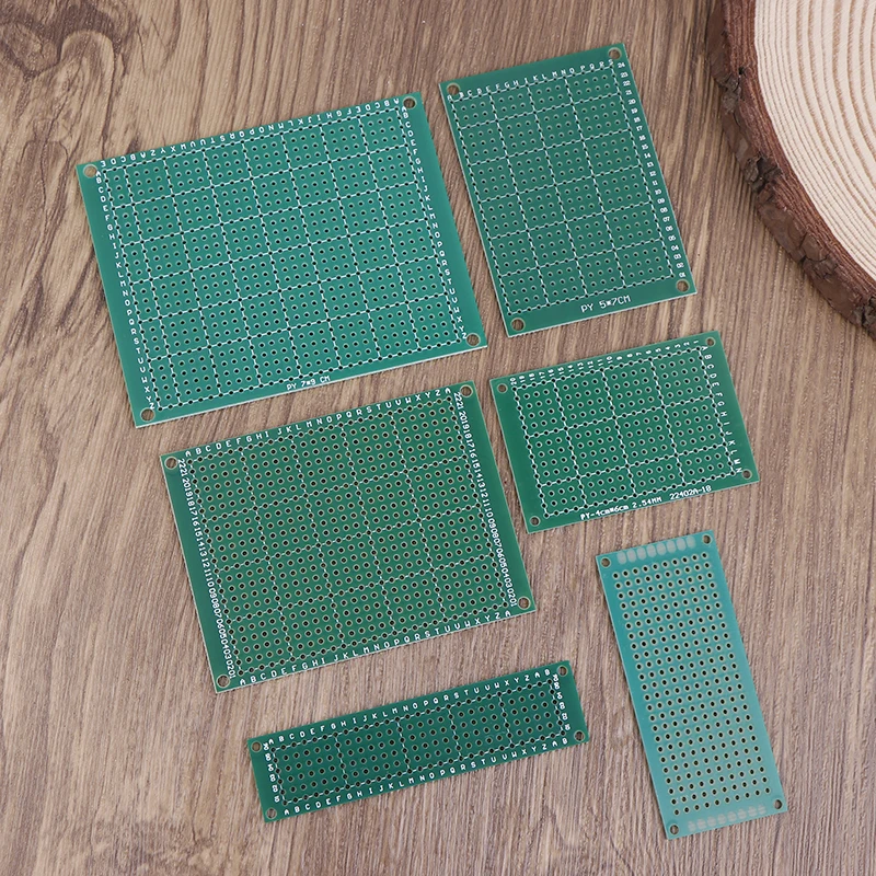 5 Buah Papan Tempat Memotong Roti Prototipe PCB 2X8 3X7 4X6 5X7 6X8 7X9Cm Papan PCB Sirkuit Cetak Universal Sisi Ganda Protoboard UNTUK Arduino