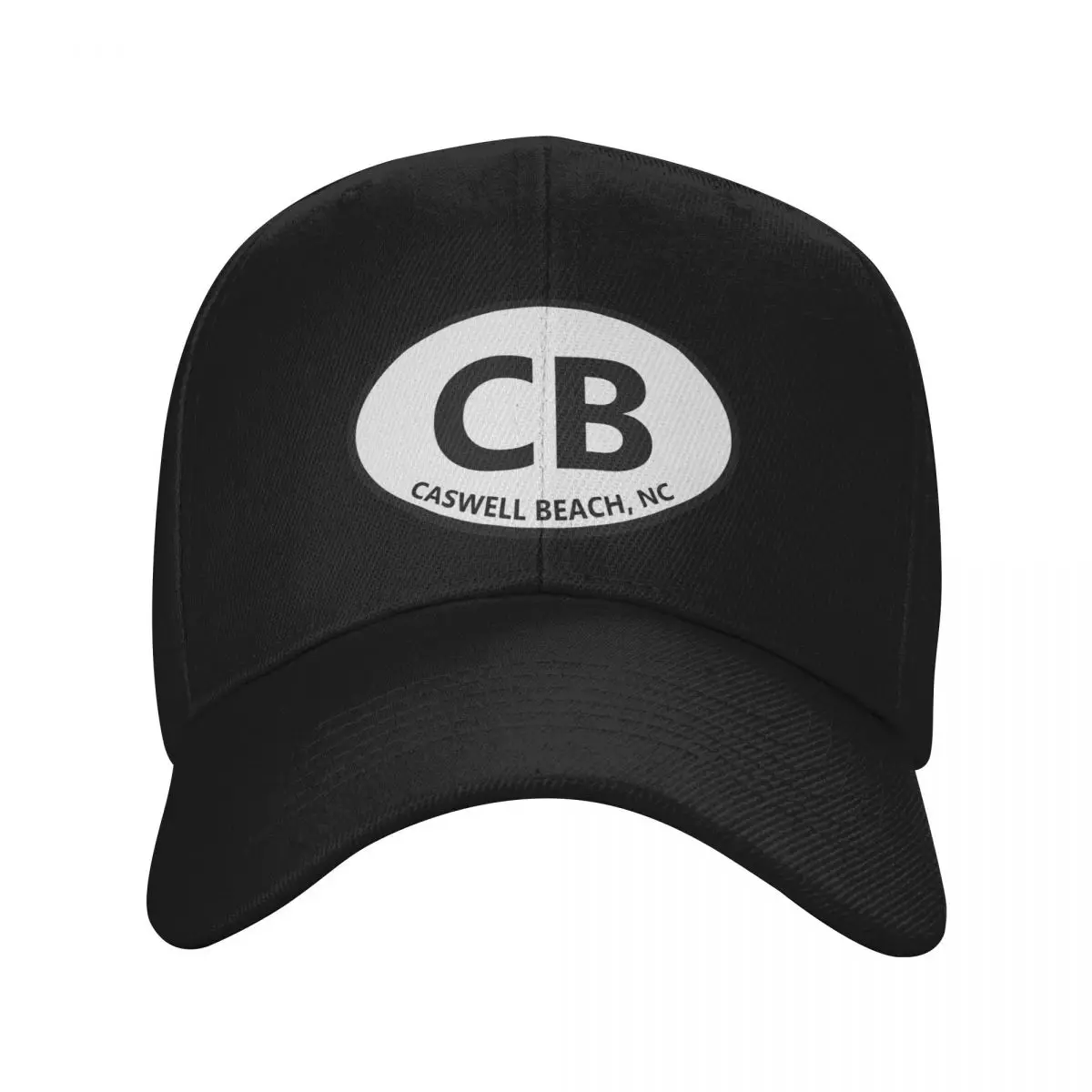 CB - Caswell Beach NC Modern Style Oval Design Baseball Cap Hat Luxury Brand party Hat Cosplay Men Luxury Brand Women's