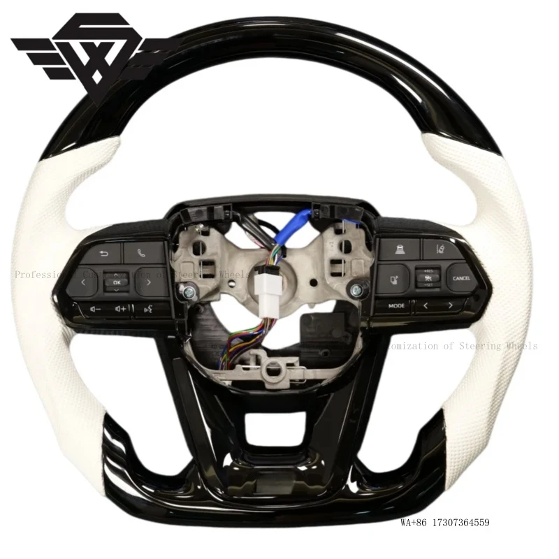 Peach Wood Steering Wheel Suitable for Toyota LC300 LC200 LC79 LC76 FJ70 FJ200 Hilux Corolla Fortuner Factory Customization