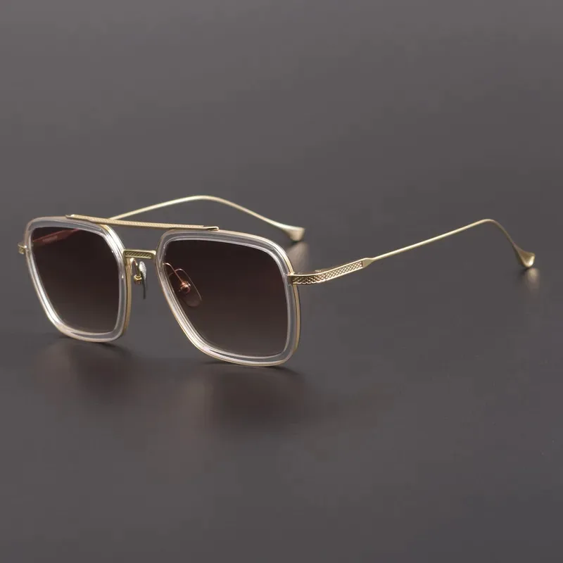 Iron Man double beam DITA-STYLE pure titanium Glasses Frame  Men Women 006 big sunglasses 7406 view 2