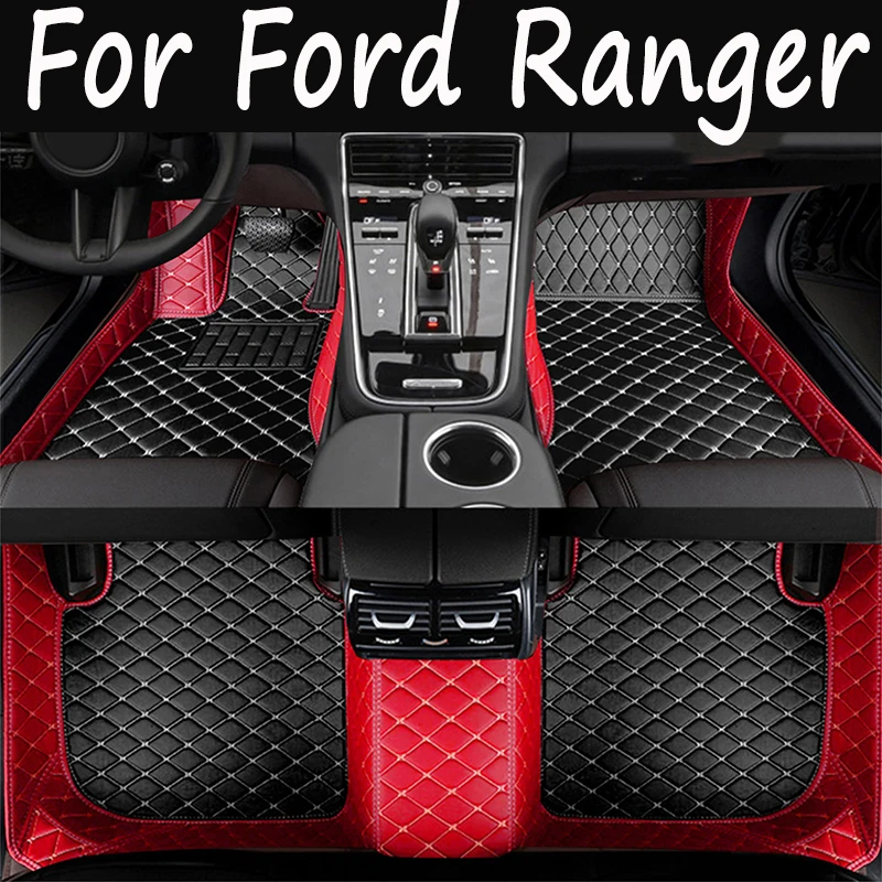 

Кожаные автомобильные коврики для Ford Ranger 2020, 2019, 2018, 2017, 2016, 2015, 2014, 2013, 2012, коврики, накладки, аксессуары для интерьера