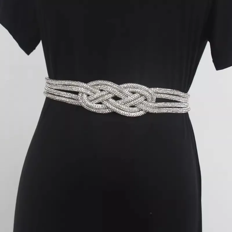 

Women's Minimalist Versatile Decorative Belt – Chinese Knot Waist Chain for Dresses & Skirts