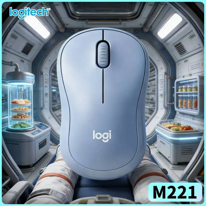 Logitech M221 Silent Optical Mouse - Plug-and-Play USB, Quiet Operation, Quick Response, Laptop Desktop Tablet Setups