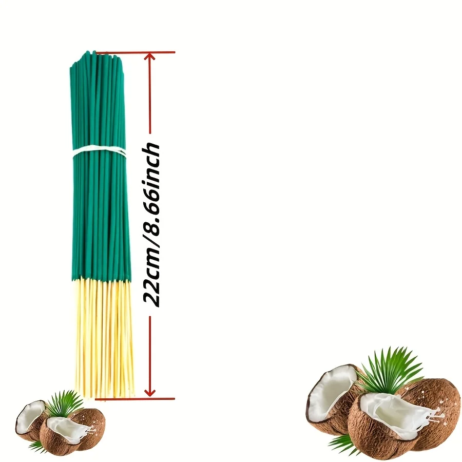 Tropical Coconut Premium Incense Sticks, Suitable for Christmas, Halloween, Easter, and Holiday Gifts, Best for Christmas, Perfect for Thanksgiving