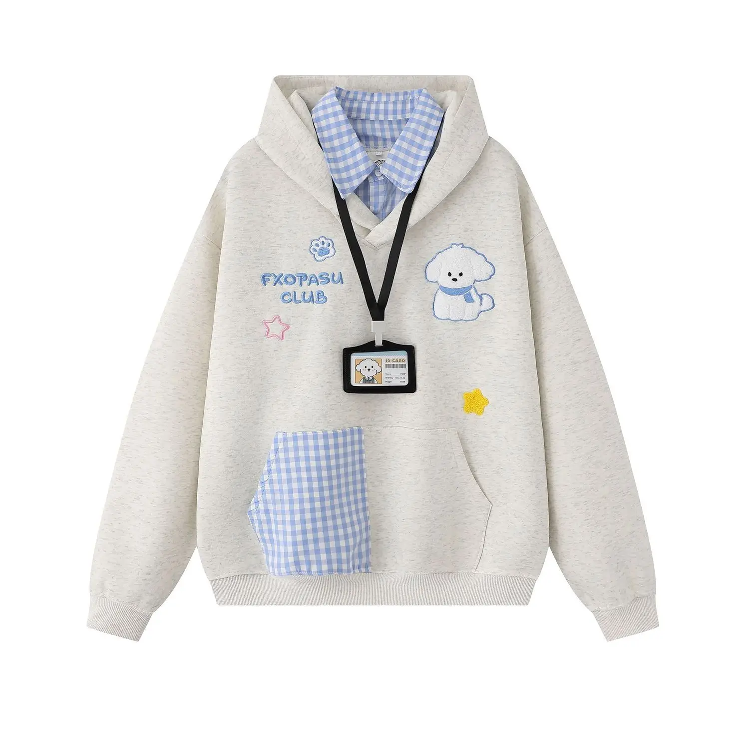 American Harajuku Japanese Classic Casual Jacket for Women Y2k Personality Cartoon Rabbit Hoodie Casual Loose Sweatshirt Chic