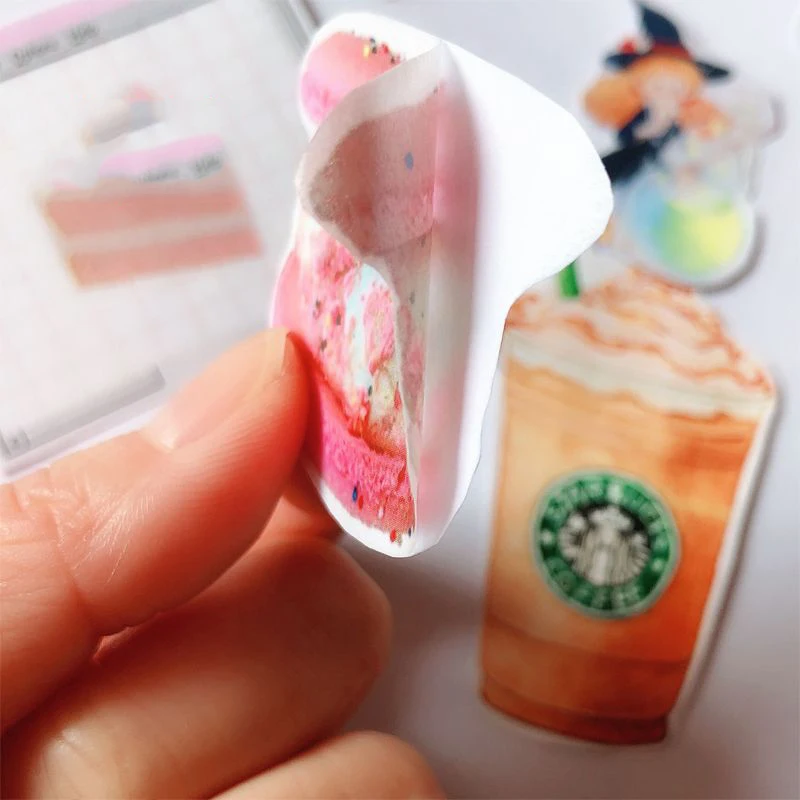 5/10 Buah Cetak Gambar A4 Kertas Berperekat Stiker Kustom Stiker DIY Buku Buku Panduan Stiker Desain Perlengkapan Buku Harian