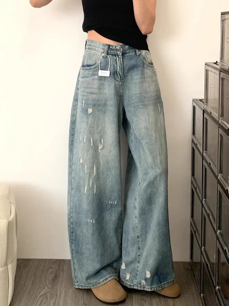 

Женская одежда, черные джинсы, отбеленные, нерегулярный дизайн, градиент, разноцветные женские джинсовые модные уникальные художественные крутые