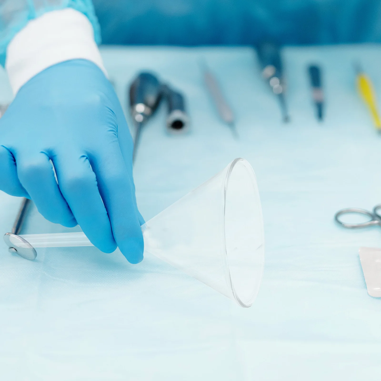 4 قطعة مجموعة قمع زجاجي للمختبر قمع علمي مقاوم للتآكل والحرارة للاستخدام التجربة مرشح قطر مختلف #1