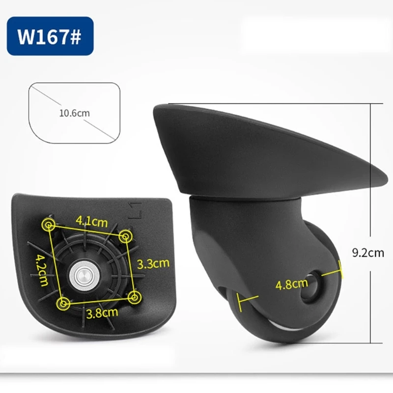 Zamienne koła do bagażu Przenośne koła do walizki Bagaż Obrotowy wózek na kółkach Koło bagażowe do naprawy
