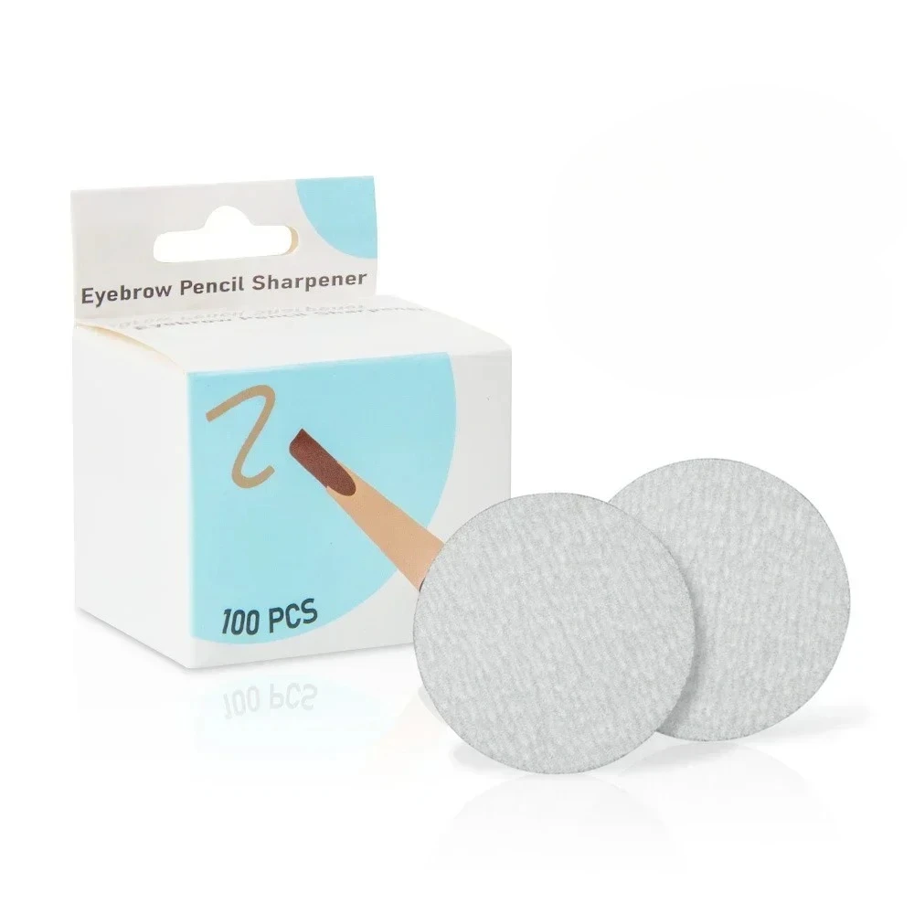 

Microblading Tattoo Sharpening Tip Thin Polish Eyebrows Makeup Tattoo Tools 1 box Eyebrow Pencil Sharpener Sandpaper 100pcs