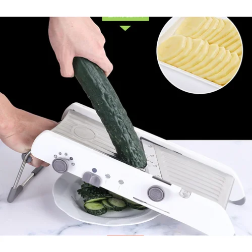 مجموعة تقطيع الخضار من ماندورين تشاكال PL8 باللون الأبيض A598-141