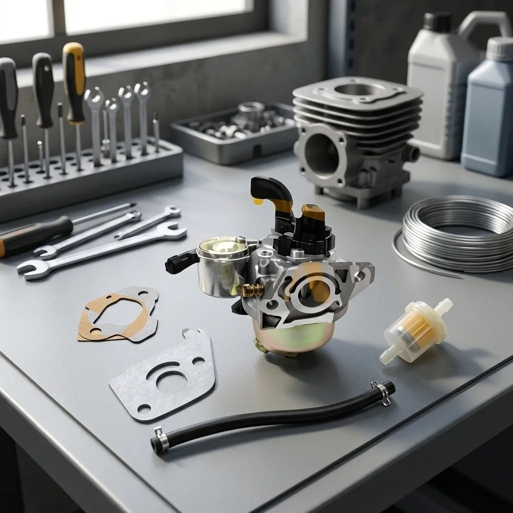15mm Carburetor Kit For P15A 152F Engine For Generators & Lawn Mowers Garden Tools Spare Replacement Parts Accessories