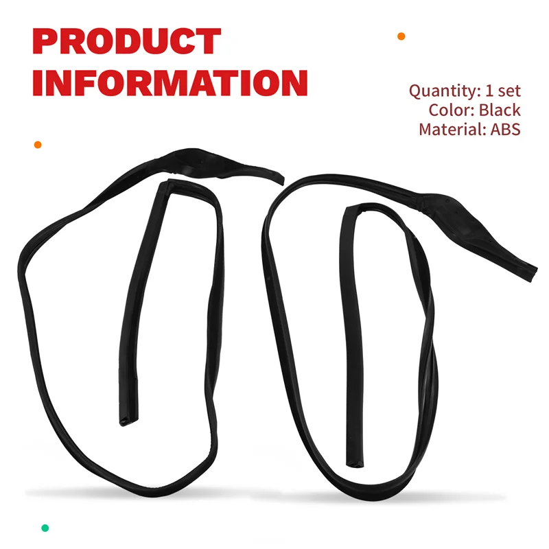 Carro para BMW F01 F02 Kit de vedação de borracha traseira esquerda + direita 2 peças 740I 750I 740Li 51357179123 51357179124