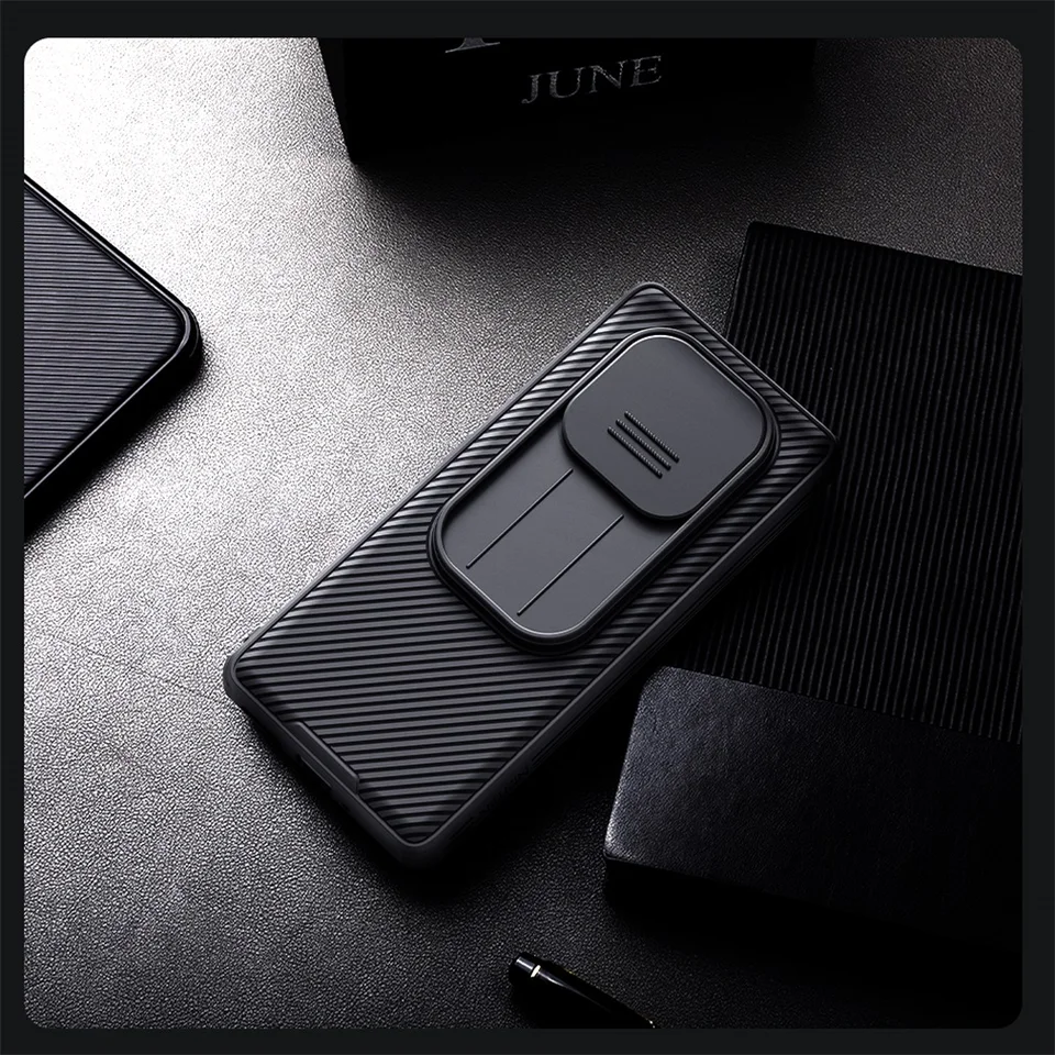 Nillkin Custodia Per Xiaomi Redmi Note 14 Pro+ 5G Con Protezione Fotocamera A Scorrimento, Antiurto, Nero - 3