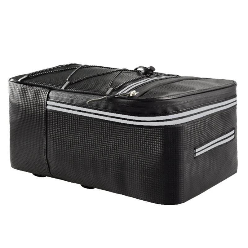 

ABJM-Bike Trunk Bag Bicycle Rear Bag Water Resistant Bike Rack Bag With Waterproof Rain Cover Cycling Bikepacking