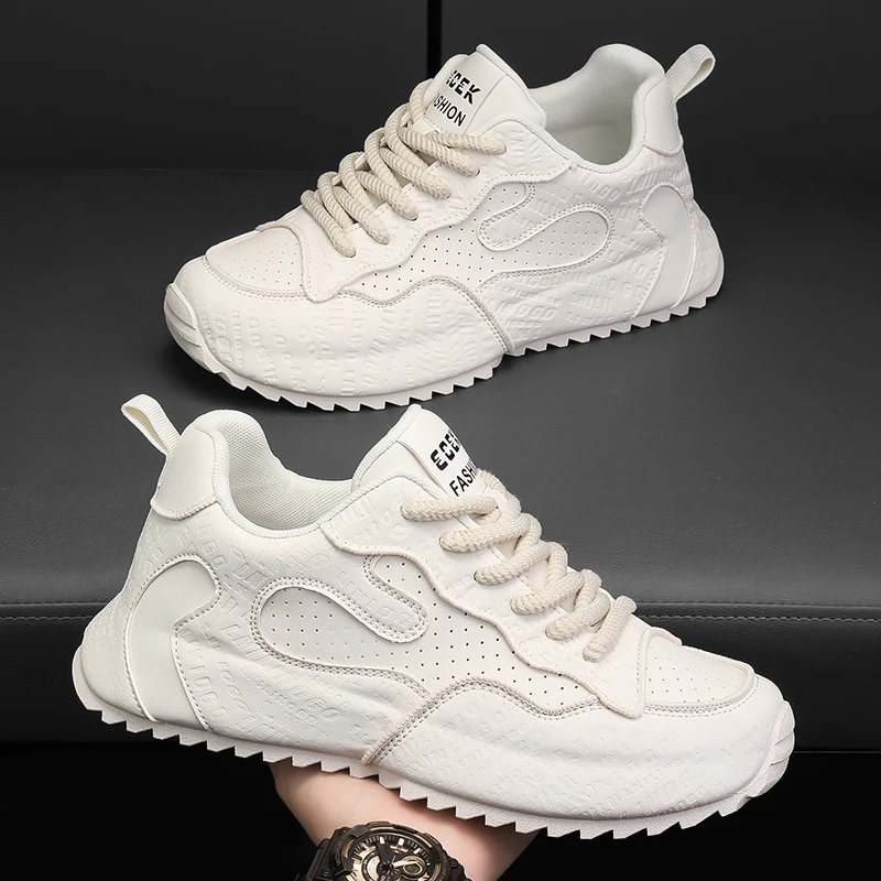 

Мужская обувь больших размеров для осени, мужские спортивные туфли, мужские стильные лоферы на шнуровке, модные лоферы на утолщенной подошве.