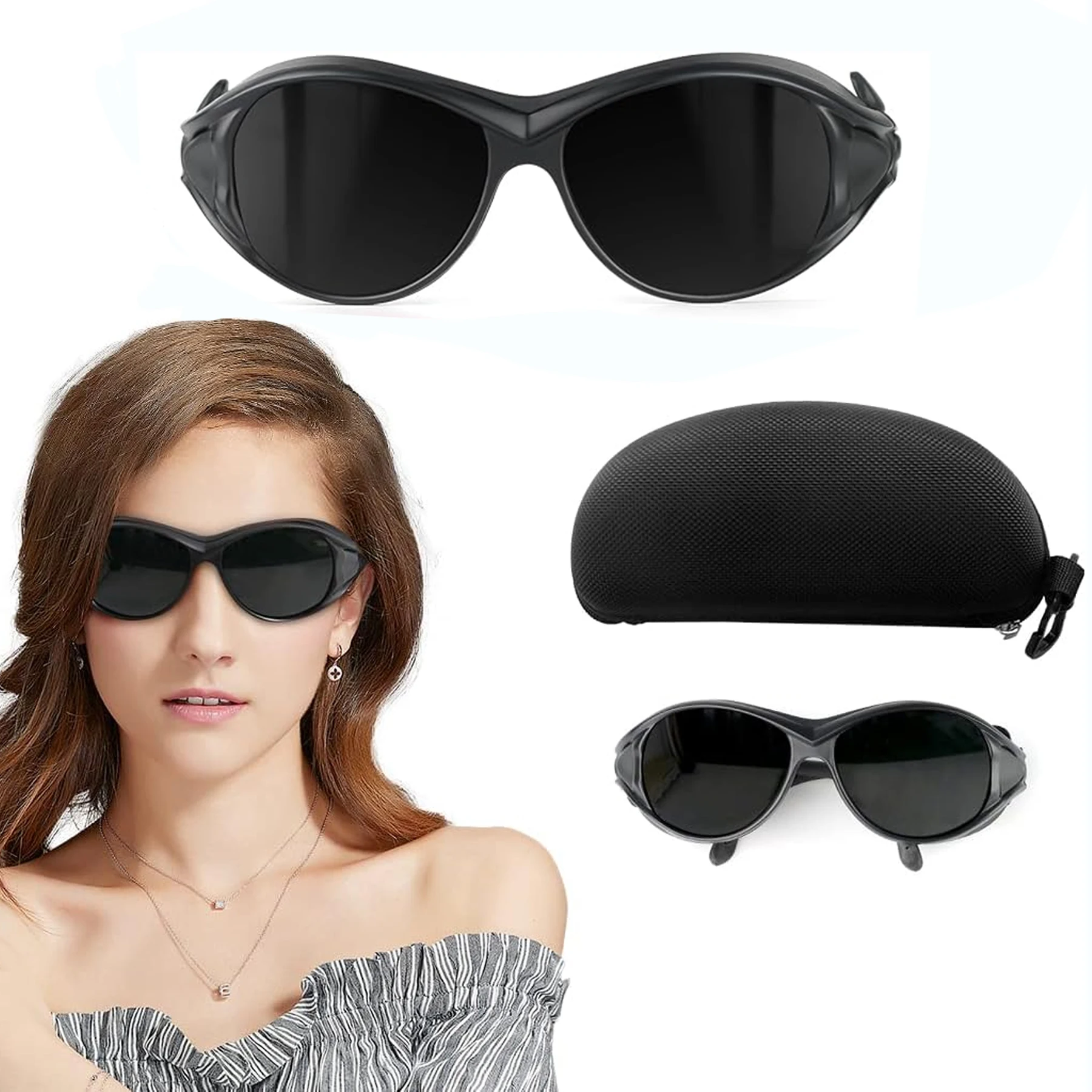 190-2000nm Laser Safety Glasses Customizable Logo Compatible with OPT/LPL Hair Removal Beauty Device Home Protective Goggles