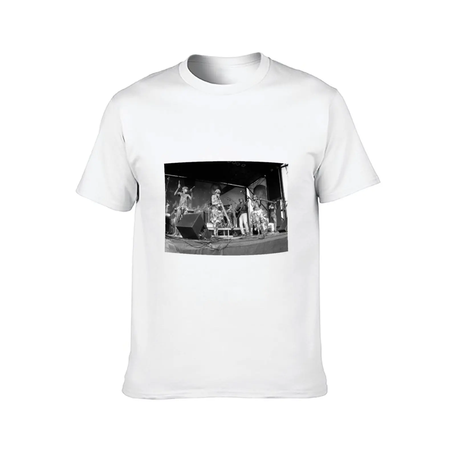 Yothu Yindi BW Photograph T-Shirt plain rapper graphic tees clothes for men