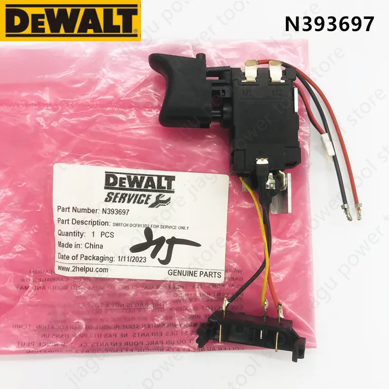 Kit Interruptor para Dewalt Acessórios para Ferramentas Elétricas Ferramentas Elétricas Dcf815 N393697 Dcf813