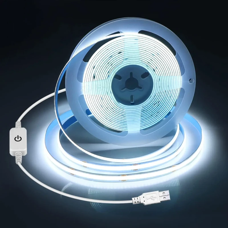 

COBLED touch dimming flexible light bar, 5VUSB hand-sweep/touch linear indoor lighting, suitable for DIY lighting in cabinets, h