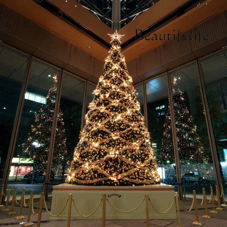 

arbolitos de navidad Large Christmas Tree Frame 3 M 4M 5/6/8 Golden Christmas Hotel Layout
