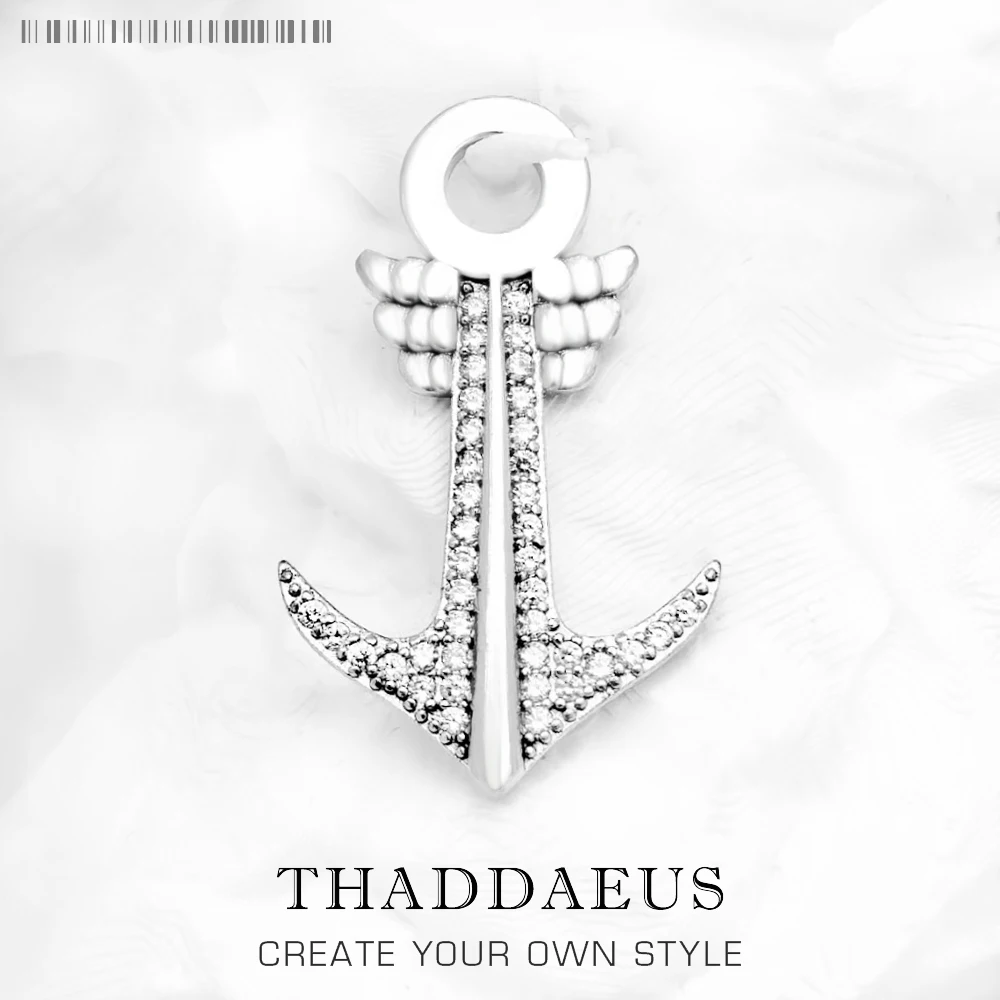 

Winged Anchor Pendant,Brand New 925 Sterling Silver Vintage Jewelry Accessories Gift For Woman