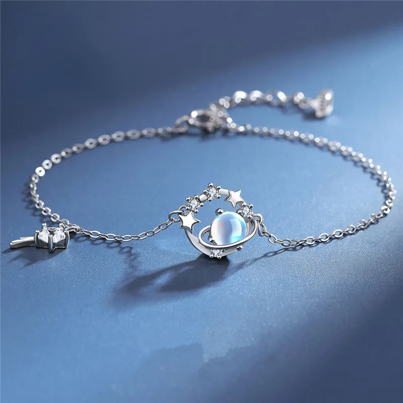 أزياء كريستال ستار القمر كوكب سحر سوار والإسورة للنساء أنيقة حزب مجوهرات هدية أساور e412 #4