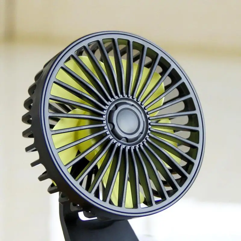 Suction Cup Fan USB Electric Car Cooling Fan Better Cooling 3 Speed Work Quiet Free Angle Rotatable Portable Small Fan For Car