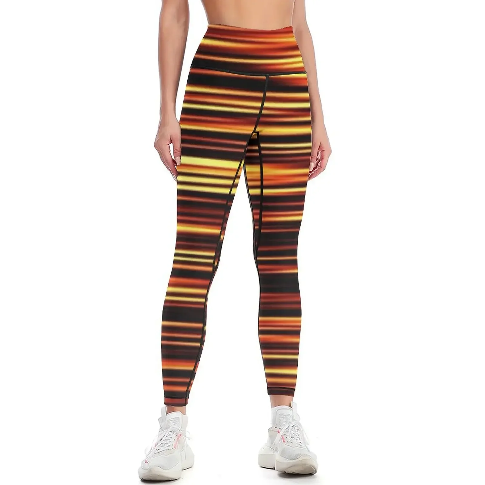 

WILD TIGER STRIPES Leggings Clothing fitness Women sports flared Women's fitness Womens Leggings
