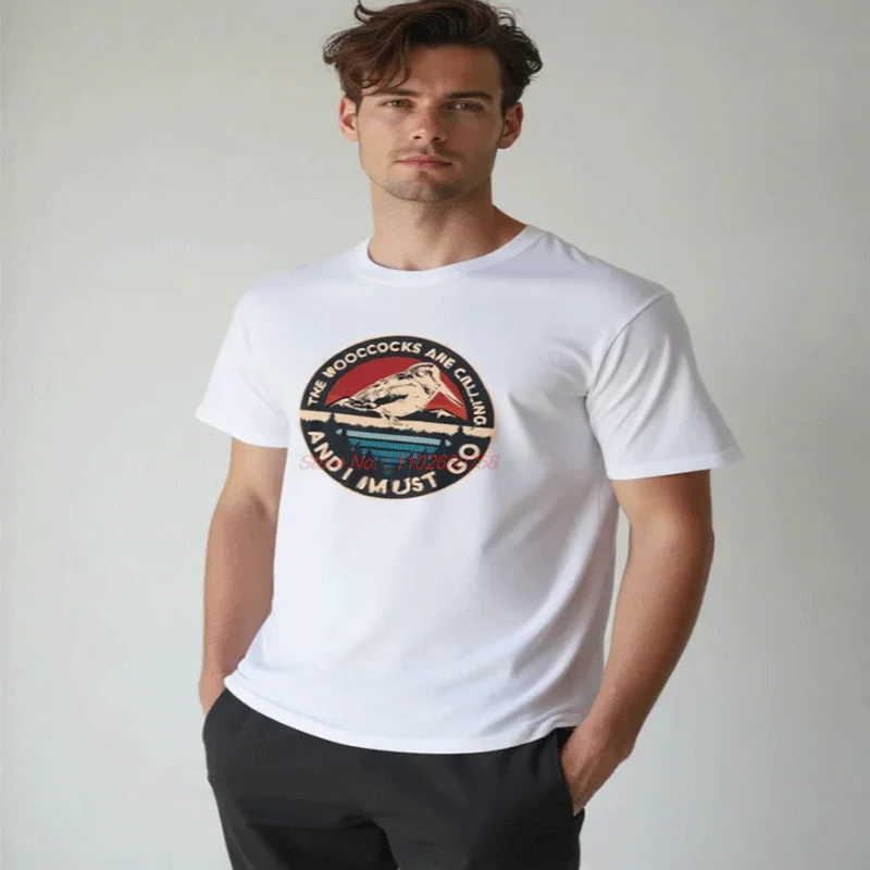 Hunting Woodcock Bird Retro Funny Phone Calls Hunter Summer New Shirts And T-Shirts Streetwear Cotton Mens Print T Shirt