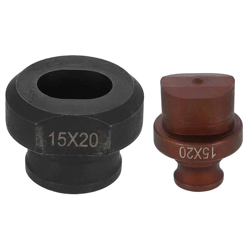 -ABKM Perfurador hidráulico morrer 14X20mm Kit de perfuração elétrica de furo oval 40Cr aço para máquinas MHP-20 JP-20