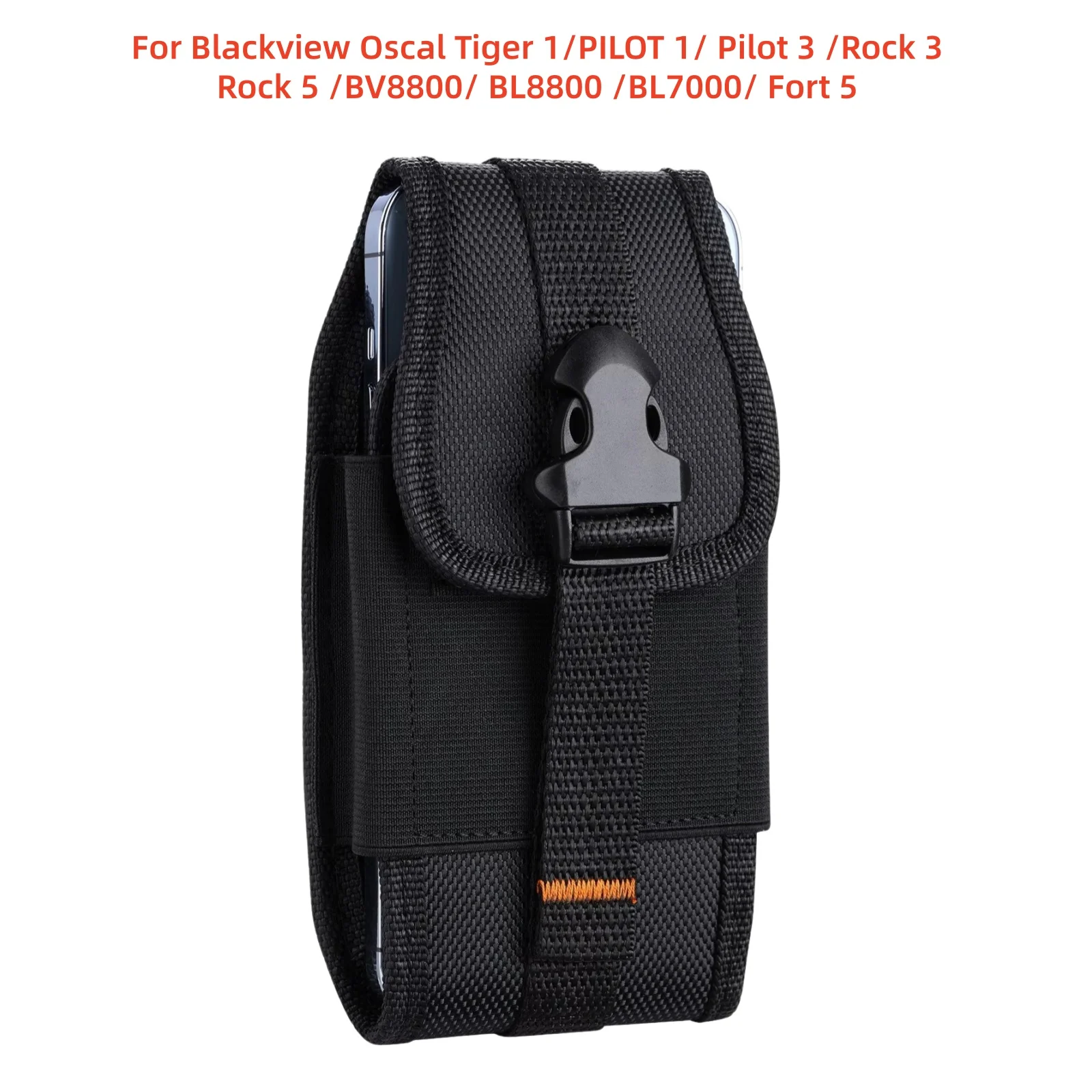 Image of Für Blackview Oscal Tiger 1 PILOT 1 3 Rock 3 BV8800 BL8800 BL7000 Fort 5 Universelle Gürteltasche Flip-Kartenetui Handyhülle