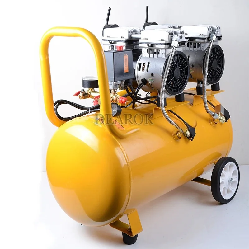 UM-50L Oil-free silent copper wire air compression equipment dental air pump woodworking paint device, 220V 1PC