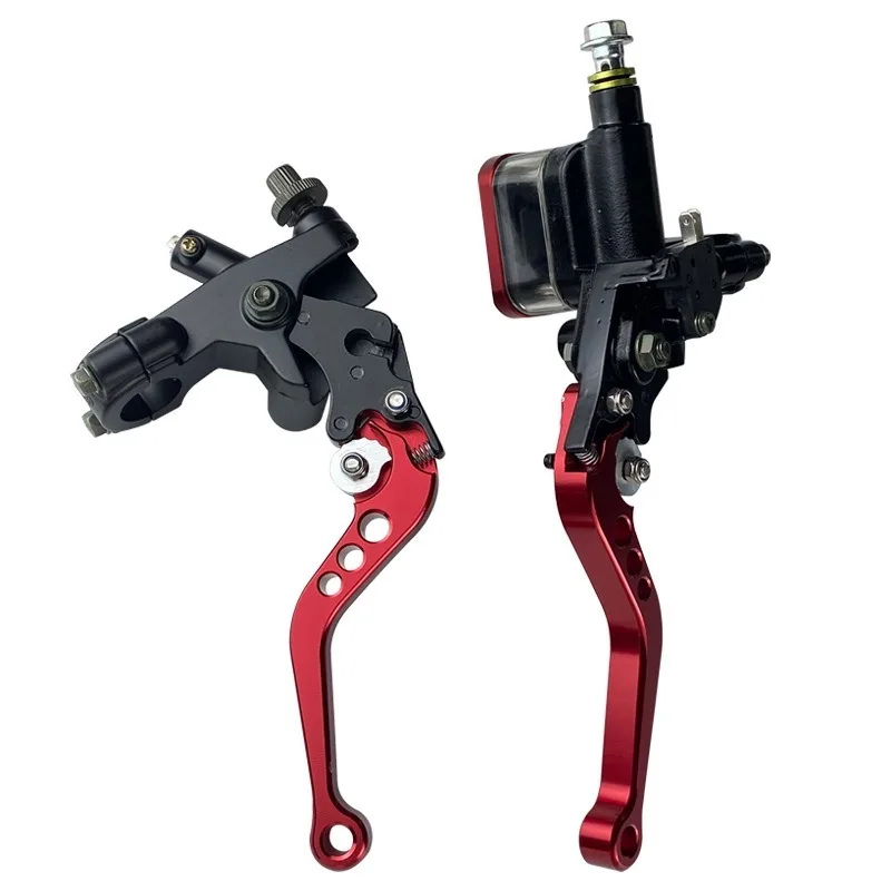 Motorcycle modification accessories Brake pump assembly KDJ transparent aluminum cover Upper pump 7/8 handlebar Hydraulic