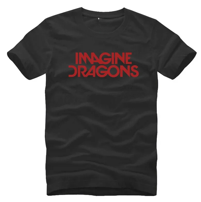 

Новая модная футболка IMAGINE DRAGONS, мужская футболка в стиле инди-рок, хлопковая футболка с короткими рукавами в стиле рок-ролл, мужская одежда