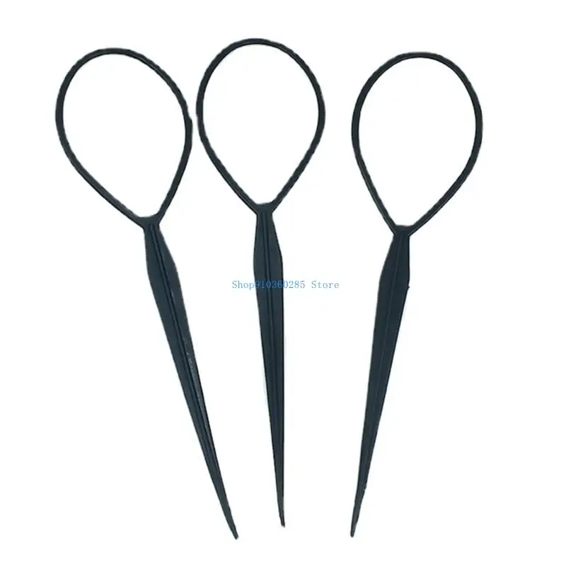 Juego 10 herramientas para trenzado cabello K9FF, Herramienta Peinado rápido para niña, fabricante cola caballo,