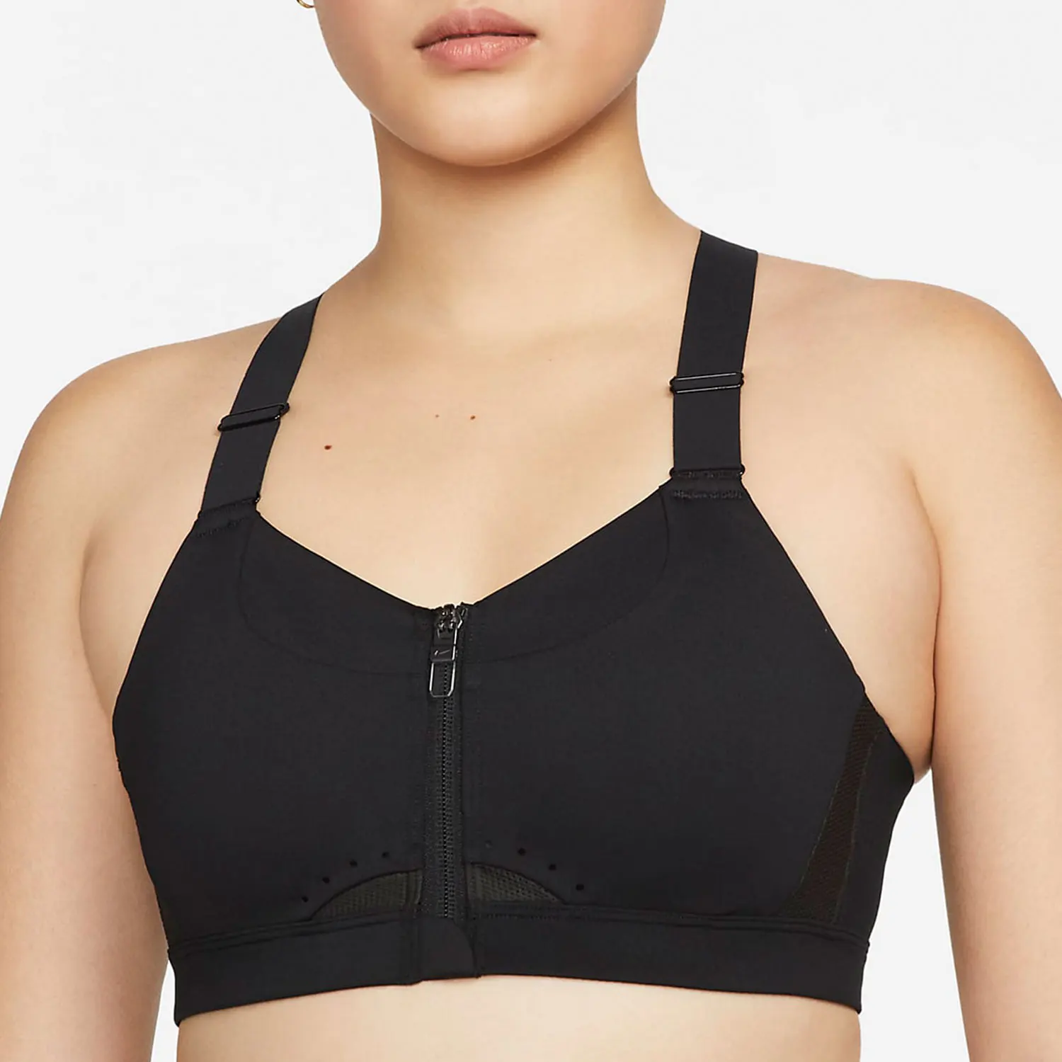 

Nike genuine Alpha Women's Front Zip Sport Bra DD0437-010